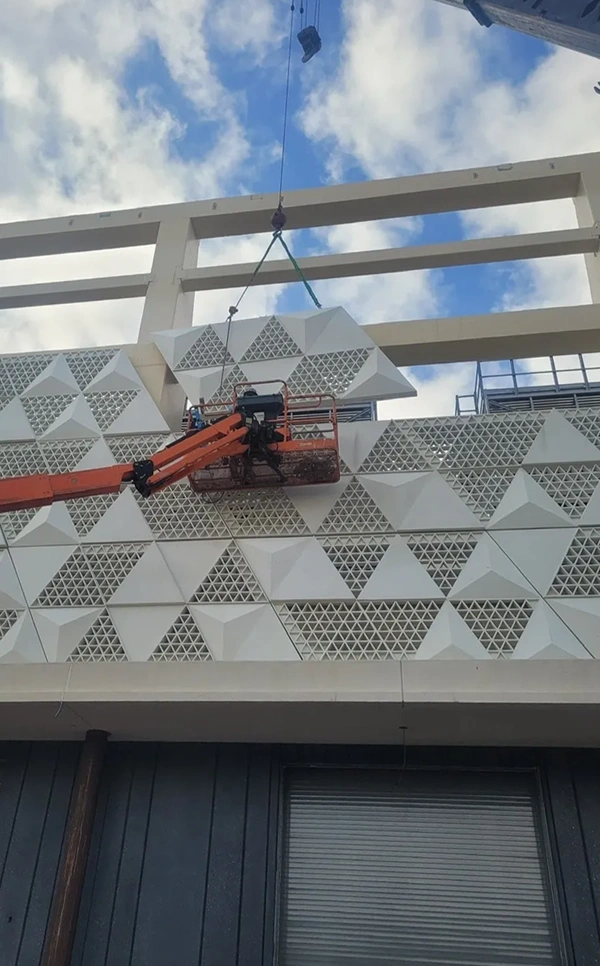 Expert GFRC Glass Fiber Reinforced Concrete installation by Concrete Erectors, Inc.