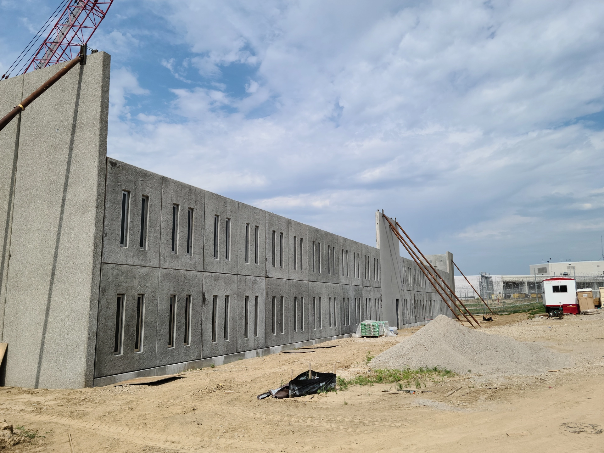Modular prison cell concrete panels installed by Concrete Erectors, Inc