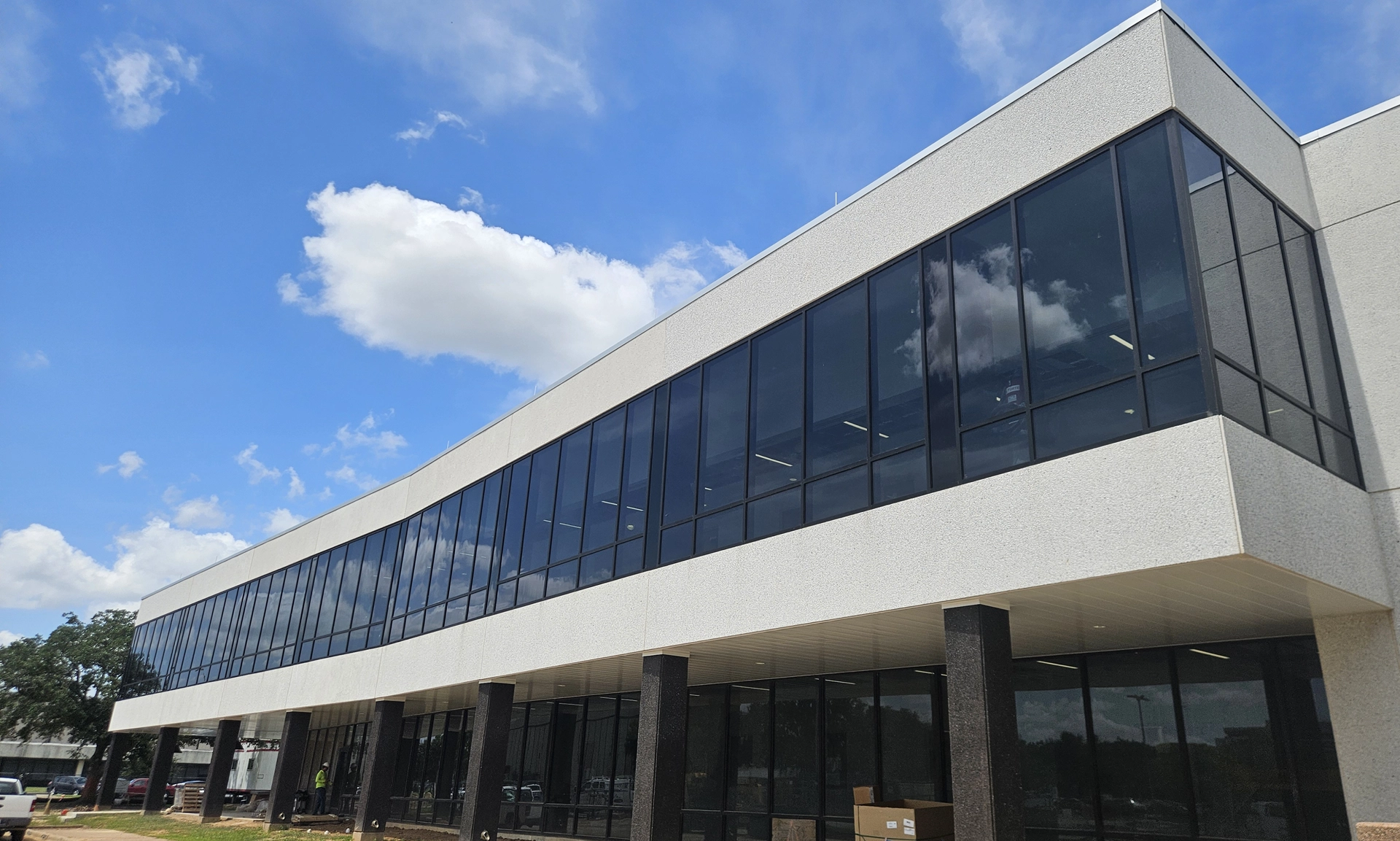 Precast concrete office facade installed by Concrete Erectors, Inc, in the United States